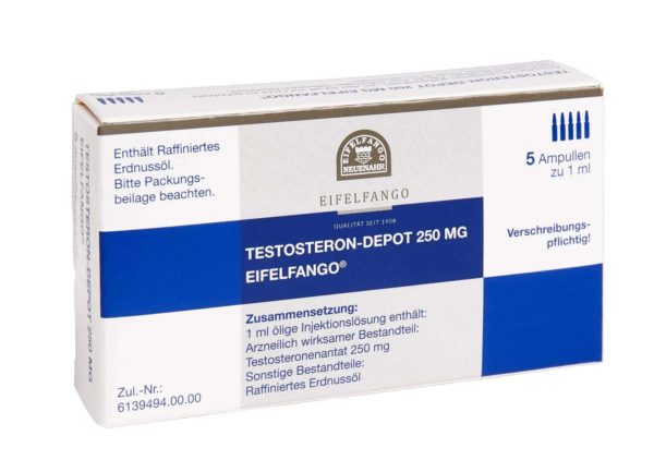 Testosteron Depot 250 mg Eifelfango 5 ampules
